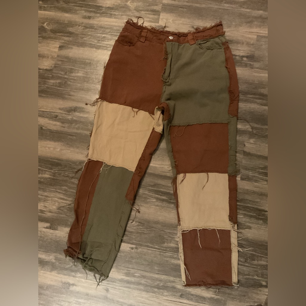 Shein Multicolor Patchwork Jeans